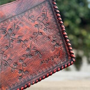 Leather Floral Embossed Bag